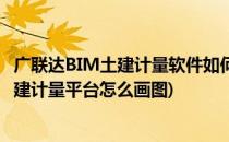 广联达BIM土建计量软件如何把所有图元镜像(广联达bim土建计量平台怎么画图)