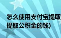 怎么使用支付宝提取公积金(怎么使用支付宝提取公积金的钱)