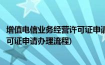 增值电信业务经营许可证申请办理流程(增值电信业务经营许可证申请办理流程)