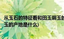 从玉石的特征看和田玉碧玉的产地(从玉石的特征看和田玉碧玉的产地是什么)