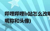 哔哩哔哩b站怎么改昵称(哔哩哔哩b站怎么改昵称和头像)