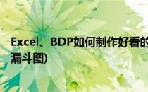 Excel、BDP如何制作好看的漏斗图(怎样将表格的数据做成漏斗图)