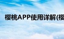 樱桃APP使用详解(樱桃app使用详解教程)