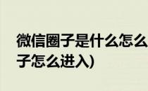 微信圈子是什么怎么进入微信圈子(微信的圈子怎么进入)