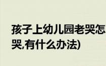 孩子上幼儿园老哭怎么办(孩子上有幼儿园老哭,有什么办法)