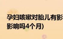 孕妇咳嗽对胎儿有影响吗(孕妇咳嗽对胎儿有影响吗4个月)