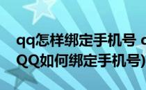 qq怎样绑定手机号 qq绑定手机号教程(手机QQ如何绑定手机号)