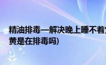 精油排毒—解决晚上睡不着觉,皮肤暗淡发黄无光(精油脸变黄是在排毒吗)