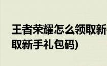 王者荣耀怎么领取新手礼包(王者荣耀怎么领取新手礼包码)