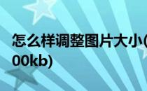 怎么样调整图片大小(怎么样调整图片大小至100kb)