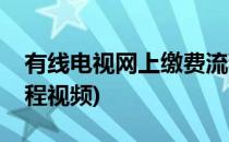 有线电视网上缴费流程(有线电视网上缴费流程视频)