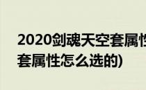 2020剑魂天空套属性怎么选(2020剑魂天空套属性怎么选的)