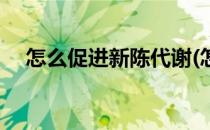 怎么促进新陈代谢(怎么促进新陈代谢快)