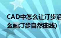 CAD中怎么让汀步沿着曲线均匀分布(cad怎么画汀步自然曲线)