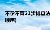 不孕不育21步排查法包括哪些(不孕不育检查顺序)