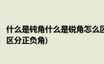 什么是钝角什么是锐角怎么区分(什么是钝角什么是锐角怎么区分正负角)