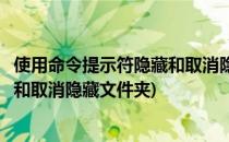 使用命令提示符隐藏和取消隐藏文件夹(使用命令提示符隐藏和取消隐藏文件夹)