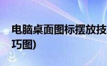 电脑桌面图标摆放技巧(电脑桌面图标摆放技巧图)