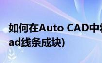 如何在Auto CAD中将块分解为线条及文字(cad线条成块)