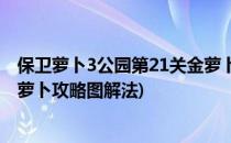 保卫萝卜3公园第21关金萝卜攻略(保卫萝卜3公园第21关金萝卜攻略图解法)