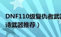 DNF110级复仇者武器怎么选（复仇者110史诗武器推荐）