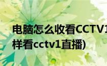 电脑怎么收看CCTV1综合频道1直播(电脑怎样看cctv1直播)