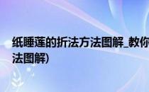 纸睡莲的折法方法图解_教你怎么折荷花灯(漂亮纸睡莲的折法图解)