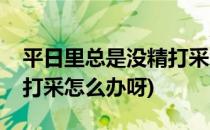 平日里总是没精打采怎么办(平日里总是没精打采怎么办呀)