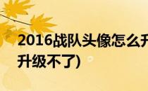 2016战队头像怎么升级(2016战队头像怎么升级不了)