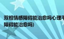 双相情感障碍能治愈吗心理平衡论帮你治愈(什么是双相情感障碍能治愈吗)