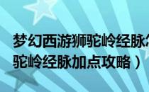 梦幻西游狮驼岭经脉怎么加点2022（2022狮驼岭经脉加点攻略）