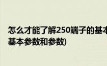 怎么才能了解250端子的基本参数(怎么才能了解250端子的基本参数和参数)