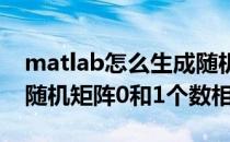 matlab怎么生成随机矩阵(matlab怎么生成随机矩阵0和1个数相等)