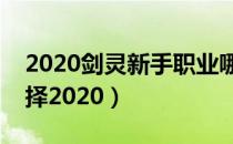 2020剑灵新手职业哪个好（剑灵刷图职业选择2020）