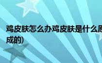 鸡皮肤怎么办鸡皮肤是什么原因引起的(鸡皮肤是什么原因造成的)