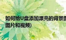 如何给U盘添加漂亮的背景图片(如何给u盘添加漂亮的背景图片和视频)