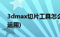 3dmax切片工具怎么用(3dmax切片工具的运用)