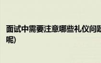 面试中需要注意哪些礼仪问题(面试中需要注意哪些礼仪问题呢)