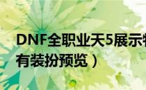 DNF全职业天5展示特效（全职业天第4期稀有装扮预览）