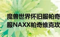 魔兽世界怀旧服帕奇维克怎么打（wow怀旧服NAXX帕奇维克攻略）