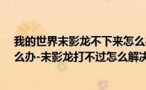 我的世界末影龙不下来怎么办?（我的世界末影龙打不过怎么办-末影龙打不过怎么解决）