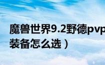 魔兽世界9.2野德pvp装备选择（9.2野德pvp装备怎么选）