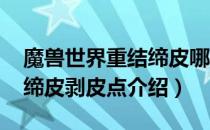 魔兽世界重结缔皮哪剥皮（wow怀旧服重结缔皮剥皮点介绍）