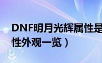 DNF明月光辉属性是什么（DNF明月光辉属性外观一览）