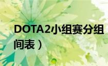 DOTA2小组赛分组（TI9小组赛赛程安排时间表）