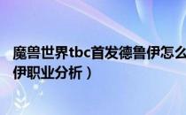 魔兽世界tbc首发德鲁伊怎么样（WOWtbc怀旧服首发德鲁伊职业分析）