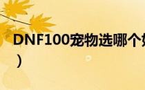 DNF100宠物选哪个好（100版本宠物排行榜）