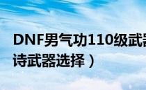 DNF男气功110级武器选哪个（110男气功史诗武器选择）