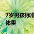 7岁男孩标准身高体重太瘦 7岁男孩标准身高体重