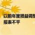 以前年度损益调整后财务报表对不上 以前年度损益调整导致报表不平